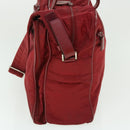 PRADA Boston Bag Nylon 2way Red Auth 51471-3