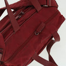 PRADA Boston Bag Nylon 2way Red Auth 51471-6