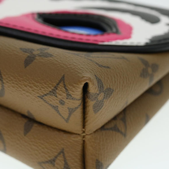 LOUIS VUITTON Reverse Pochette Kabuki Mask Bag Japan Only M43495 LV Auth 51543SM