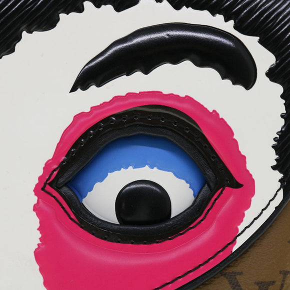 LOUIS VUITTON Reverse Pochette Kabuki Mask Bag Japan Only M43495 LV Auth 51543SM