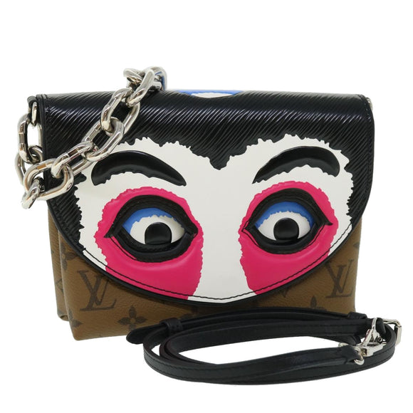 LOUIS VUITTON Reverse Pochette Kabuki Mask Bag Japan Only M43495 LV Auth 51543SM