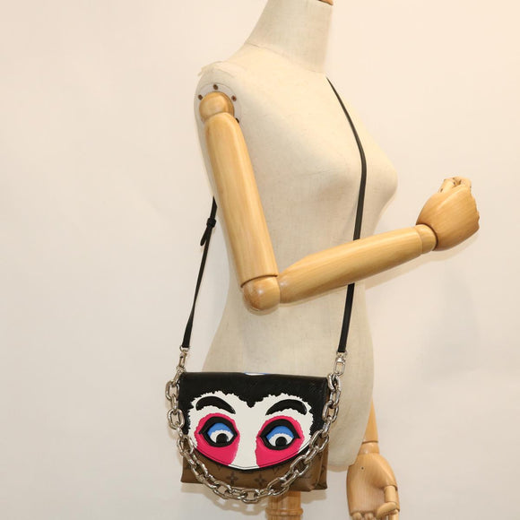 LOUIS VUITTON Reverse Pochette Kabuki Mask Bag Japan Only M43495 LV Auth 51543SM