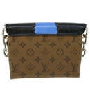 LOUIS VUITTON Reverse Pochette Kabuki Mask Bag Japan Only M43495 LV Auth 51543SM-2