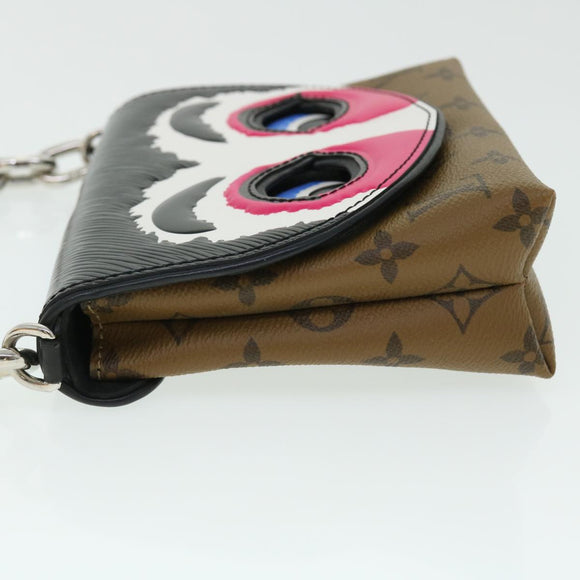 LOUIS VUITTON Reverse Pochette Kabuki Mask Bag Japan Only M43495 LV Auth 51543SM