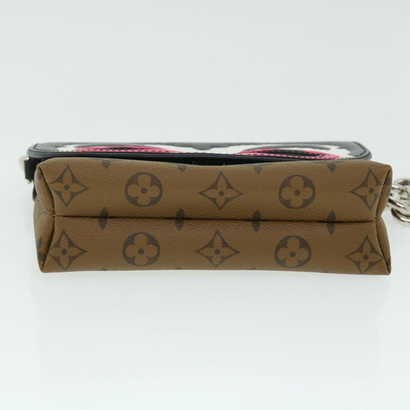 LOUIS VUITTON Reverse Pochette Kabuki Mask Bag Japan Only M43495 LV Auth 51543SM