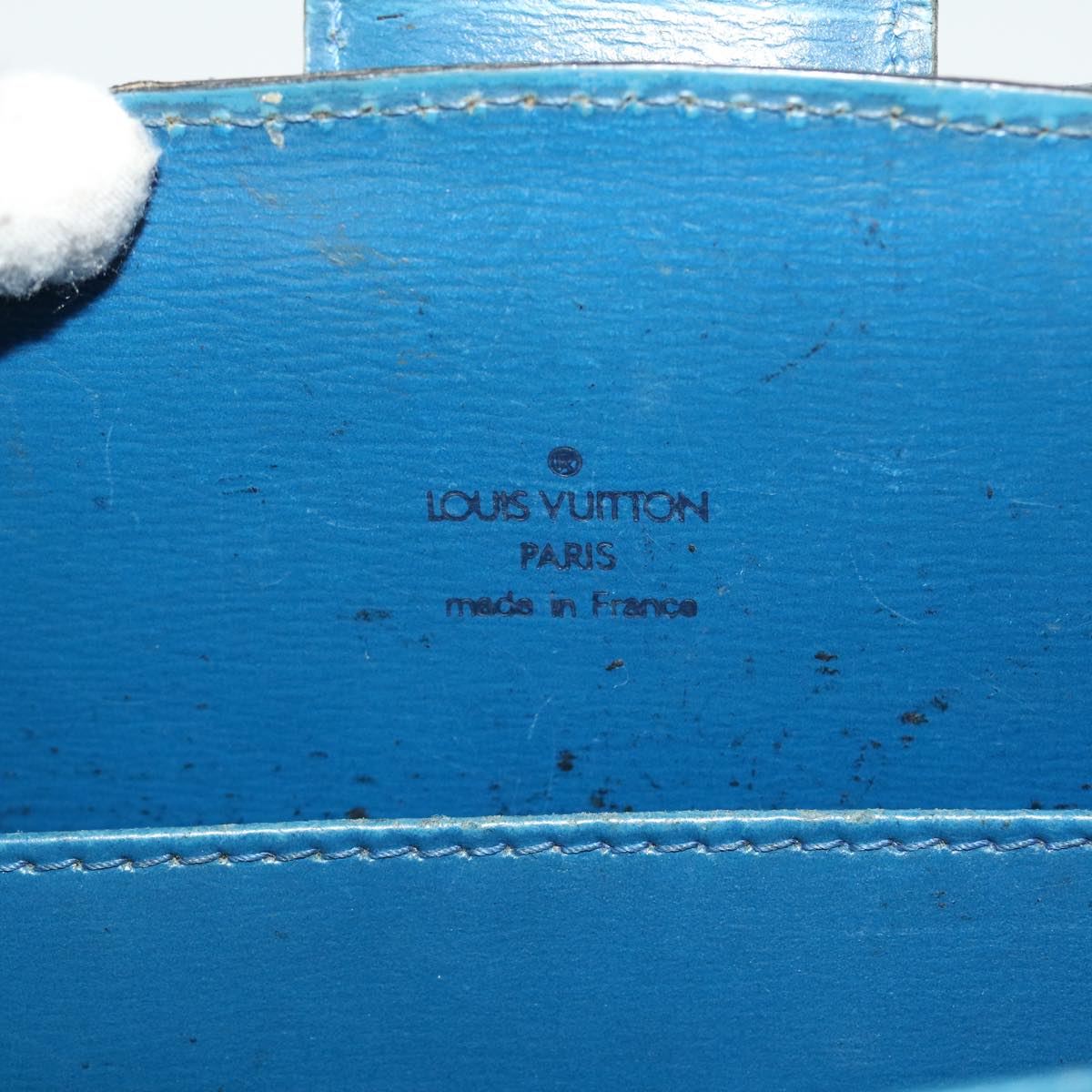 LOUIS VUITTON Epi Capucines Shoulder Bag Blue M52345 LV Auth 51782