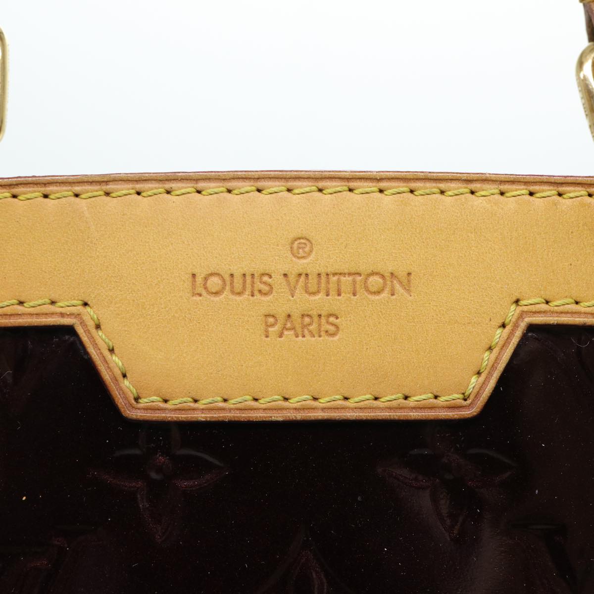 LOUIS VUITTON Monogram Vernis Blair MM Hand Bag Rouge Favist M91690 Auth 51785