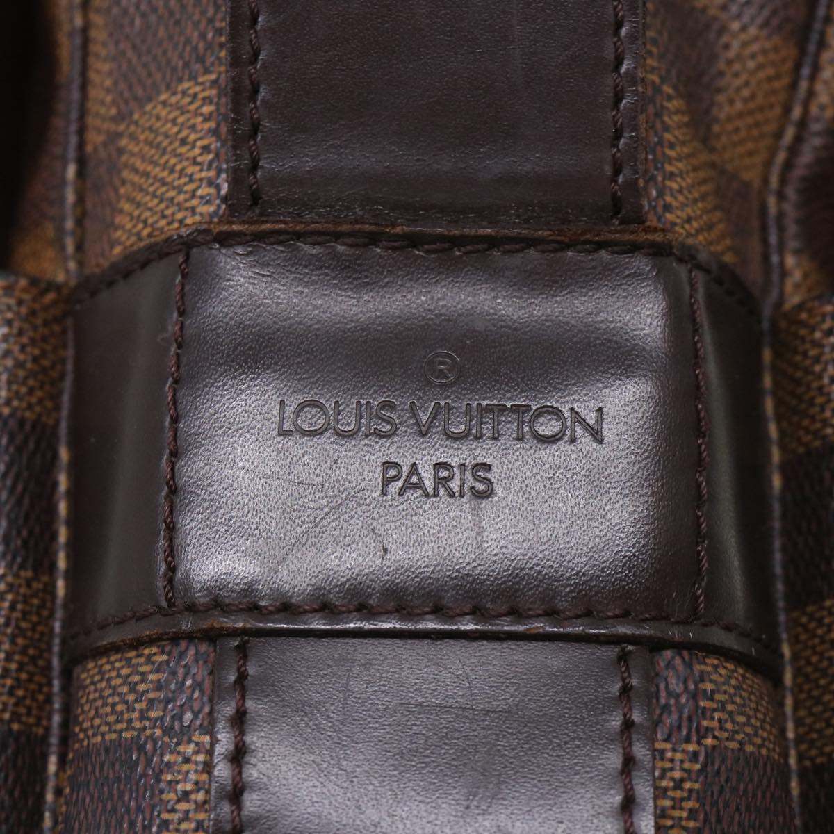 LOUIS VUITTON Damier Ebene Naviglio Shoulder Bag N45255 LV Auth 51788