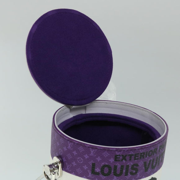 LOUIS VUITTON LV Painted Can Schoudertas PVC Leer Paars M81590 Auth 51895SM