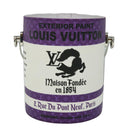 LOUIS VUITTON LV Painted Can Schoudertas PVC Leer Paars M81590 Auth 51895SM-13