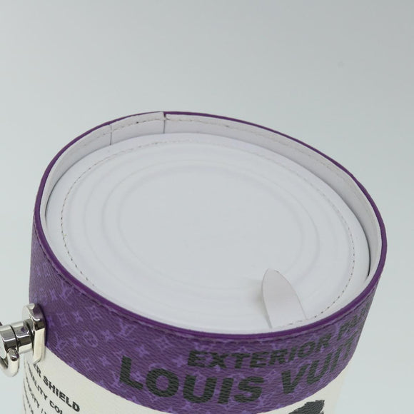 LOUIS VUITTON LV Painted Can Schoudertas PVC Leer Paars M81590 Auth 51895SM