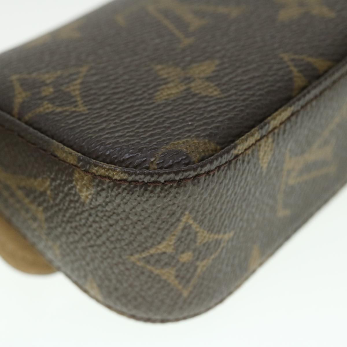 LOUIS VUITTON Monogram Pochette lagoon Glasses Case M60008 LV Auth 52097