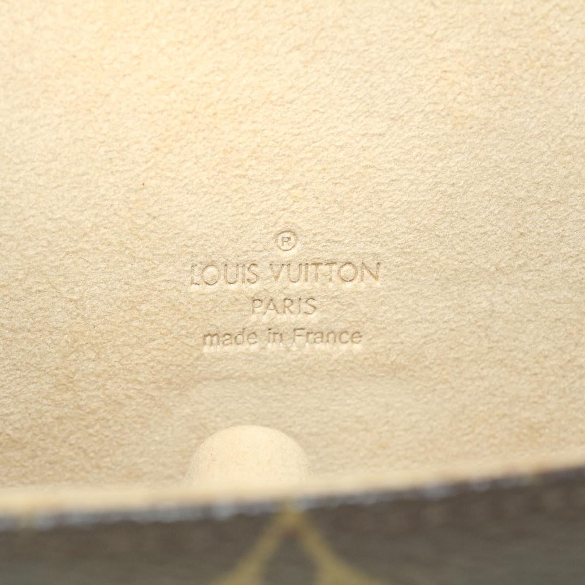 LOUIS VUITTON Monogram Pochette lagoon Glasses Case M60008 LV Auth 52097