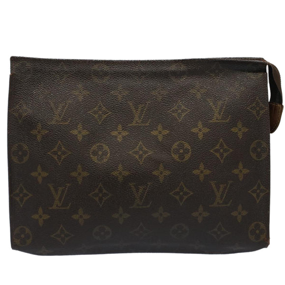 LOUIS VUITTON Monogram Poche Toilette 26 Pouch M47542 LV Auth 52105