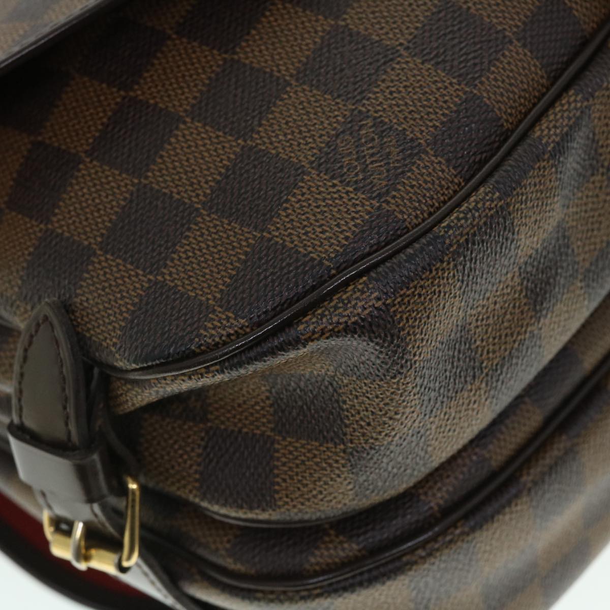 LOUIS VUITTON Damier Ebene Saumur 30 Shoulder Bag N48081 LV Auth 52199