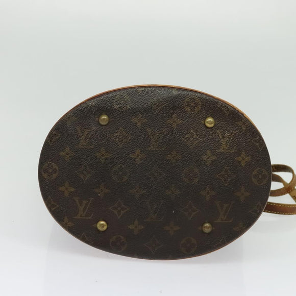 LOUIS VUITTON Monogram Bucket GM Shoulder Bag M42236 LV Auth 52202