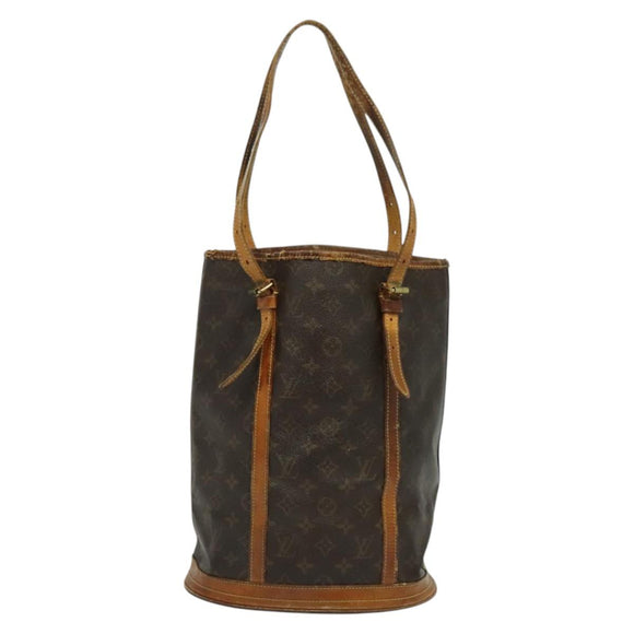 LOUIS VUITTON Monogram Bucket GM Shoulder Bag M42236 LV Auth 52202
