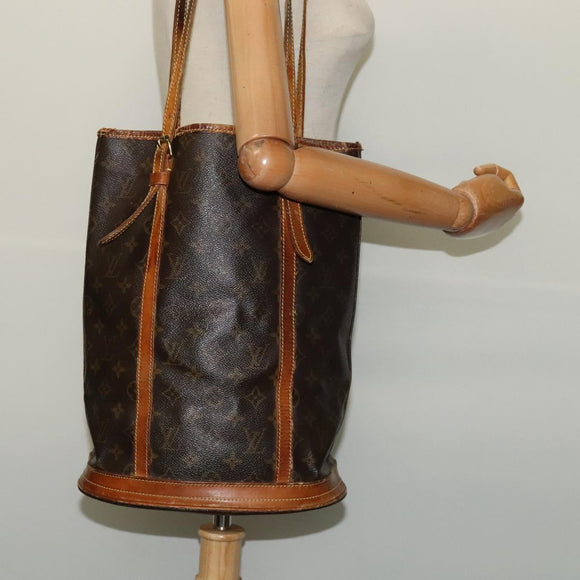 LOUIS VUITTON Monogram Bucket GM Shoulder Bag M42236 LV Auth 52202