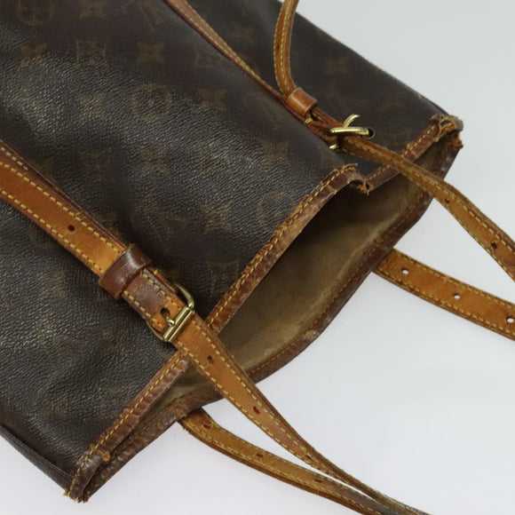 LOUIS VUITTON Monogram Bucket GM Shoulder Bag M42236 LV Auth 52202