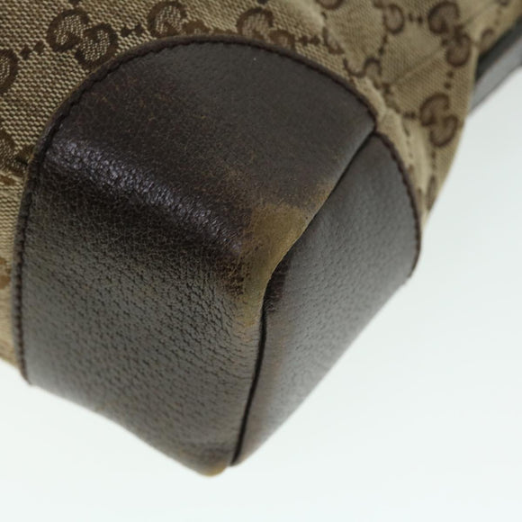 GUCCI GG Canvas Shoulder Bag Beige Brown Auth 52249