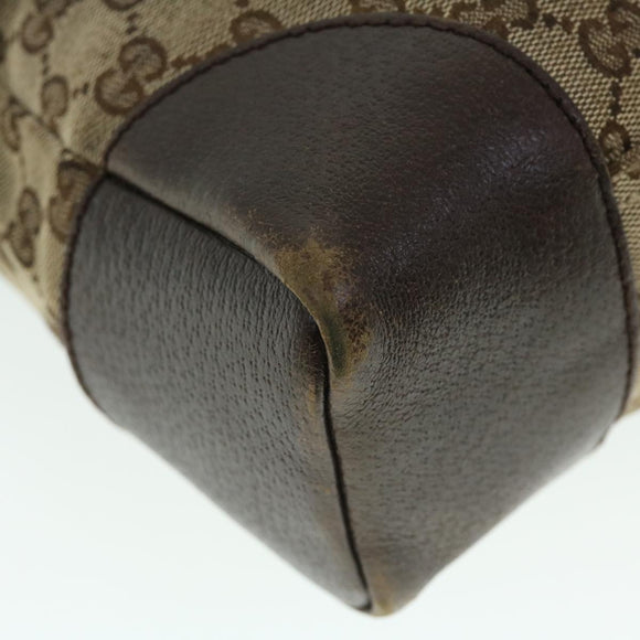 GUCCI GG Canvas Shoulder Bag Beige Brown Auth 52249