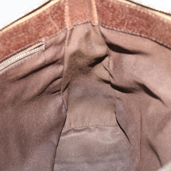 GUCCI GG Canvas Shoulder Bag Beige Brown Auth 52249