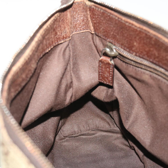 GUCCI GG Canvas Shoulder Bag Beige Brown Auth 52249