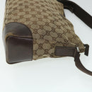 GUCCI GG Canvas Shoulder Bag Beige Brown Auth 52249-4