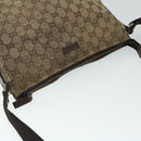 GUCCI GG Canvas Shoulder Bag Beige Brown Auth 52249-6