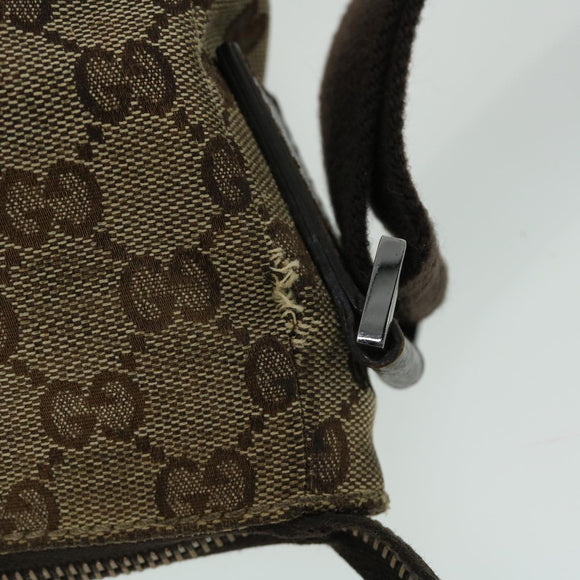 GUCCI GG Canvas Shoulder Bag Beige Brown Auth 52249