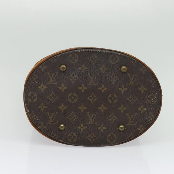 LOUIS VUITTON Monogram Bucket GM Schultertasche M42236 LV Auth 52335
