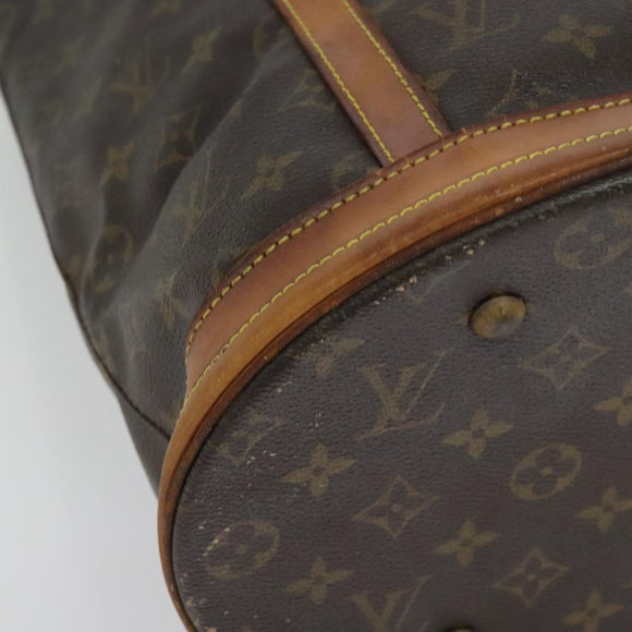 LOUIS VUITTON Monogram Bucket GM Schultertasche M42236 LV Auth 52335