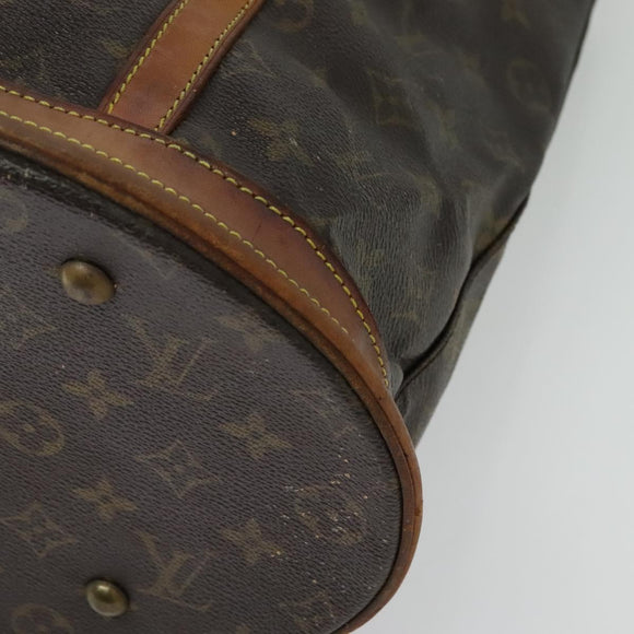 LOUIS VUITTON Monogram Bucket GM Schultertasche M42236 LV Auth 52335