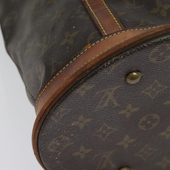 LOUIS VUITTON Monogram Bucket GM Schultertasche M42236 LV Auth 52335