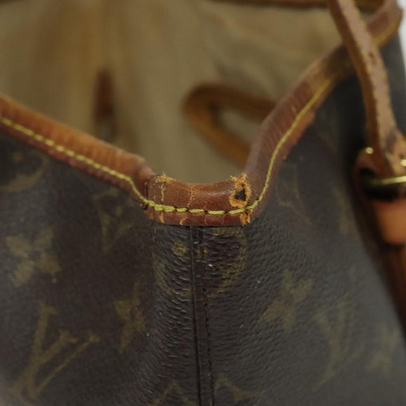 LOUIS VUITTON Monogram Bucket GM Schultertasche M42236 LV Auth 52335