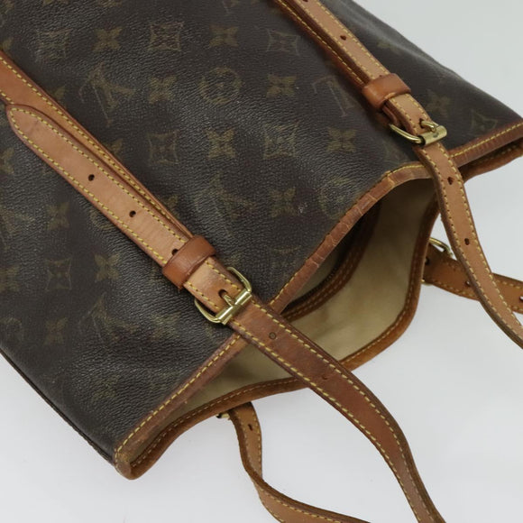 LOUIS VUITTON Monogram Bucket GM Schultertasche M42236 LV Auth 52335