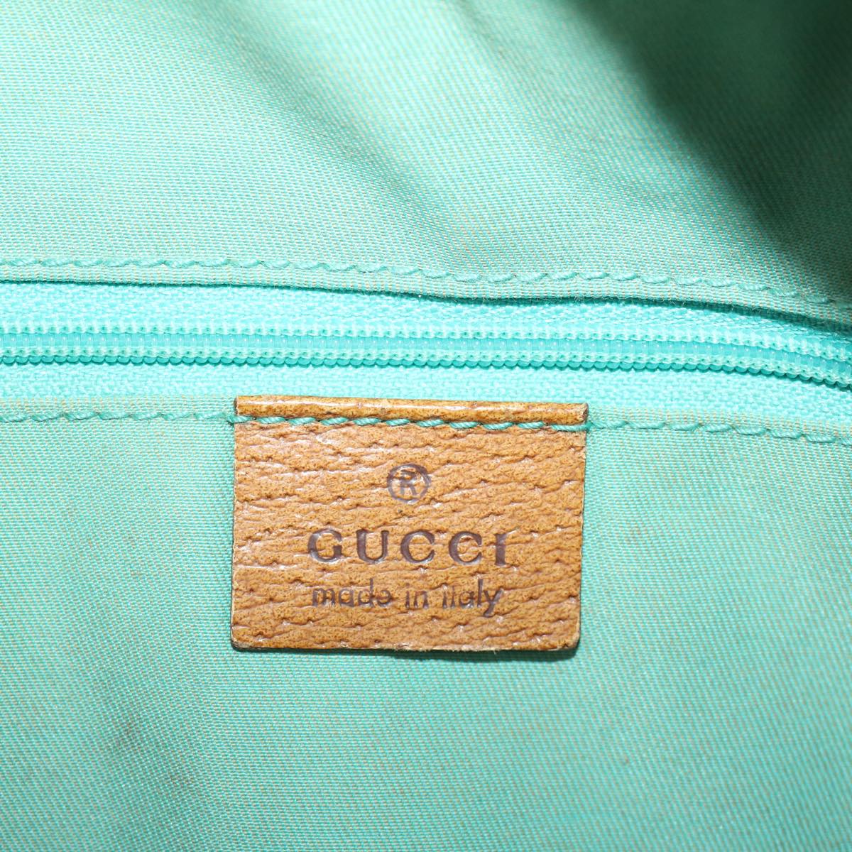 GUCCI GG Canvas Hand Bag Light Blue 113009 Auth 52433