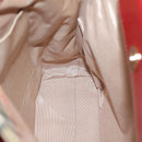 BURBERRY Nova Check Tote Bag Nylon Leather Beige Red Auth 52434-18