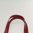 BURBERRY Nova Check Tote Bag Nylon Leather Beige Red Auth 52434-8