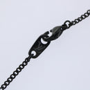 LOUIS VUITTON Adjustable Collier LV Upside Down Necklace Black M62683 Auth 52449-7