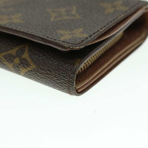 LOUIS VUITTON Monogram Porte Monnaie Billets Tresor Wallet M61730 LV Auth 52460