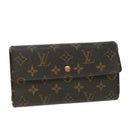 LOUIS VUITTON Monogram Porte Tresol International Wallet M61215 LV Auth 52466-1