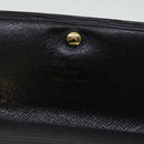 LOUIS VUITTON Epi Porte Tresor Etui Papie Wallet Black M63712 LV Auth 52473-17