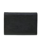 LOUIS VUITTON Epi Porte Tresor Etui Papie Wallet Black M63712 LV Auth 52473-2
