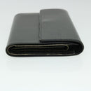 LOUIS VUITTON Epi Porte Tresor Etui Papie Wallet Black M63712 LV Auth 52473-3