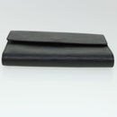 LOUIS VUITTON Epi Porte Tresor Etui Papie Wallet Black M63712 LV Auth 52473-6