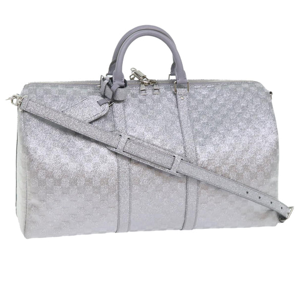 LOUIS VUITTON Damier Glitter Keepall Bandouliere 50 Bag N58041 LV Auth 52528SV