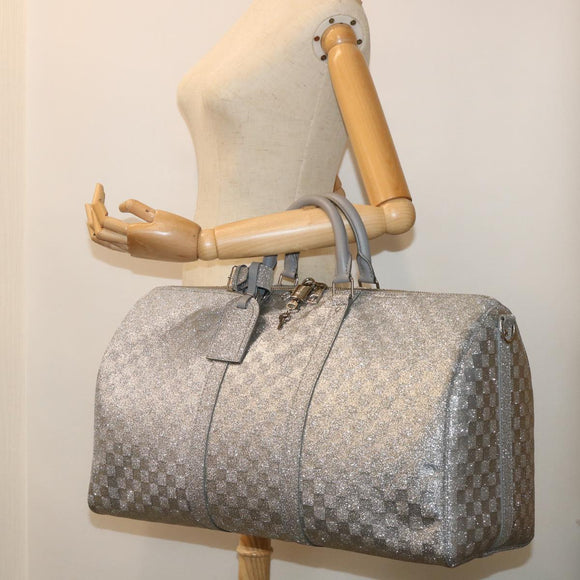 LOUIS VUITTON Damier Glitter Keepall Bandouliere 50 Bag N58041 LV Auth 52528SV