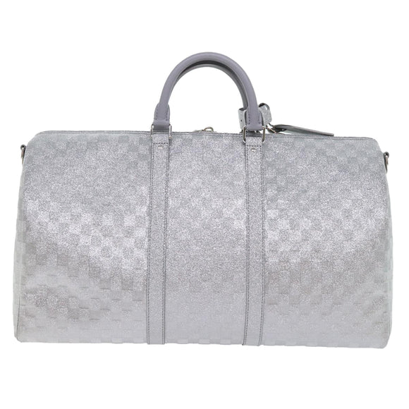 LOUIS VUITTON Damier Glitter Keepall Bandouliere 50 Bag N58041 LV Auth 52528SV