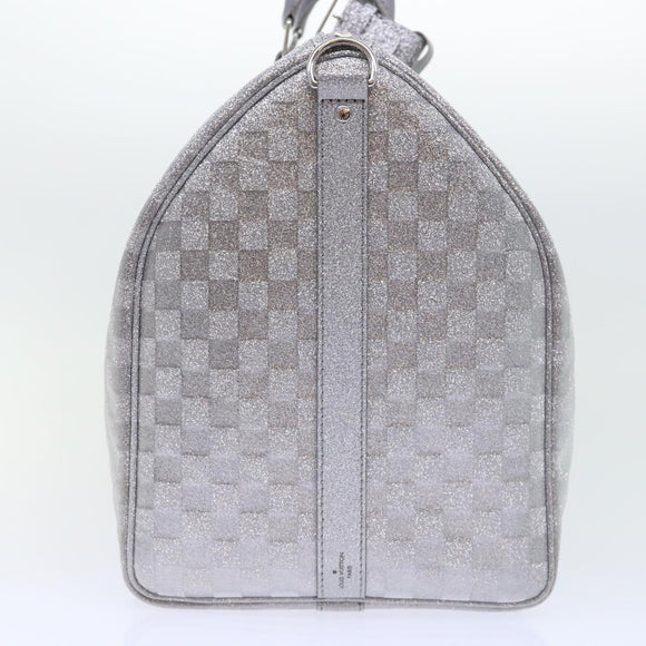 LOUIS VUITTON Damier Glitter Keepall Bandouliere 50 Bag N58041 LV Auth 52528SV
